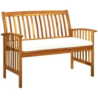VidaXL Gartenbank mit Kissen 119 cm Massivholz Akazie