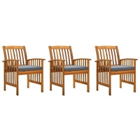 VidaXL Gartenstuhl 64,7 x 71,7 x 46,1 cm grau