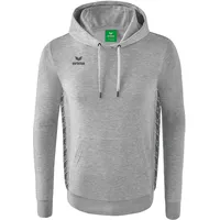 Erima Essential Team Kapuzensweat, hellgrau melange, XL