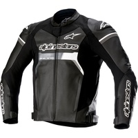 Alpinestars GP Force Lederjacke - Schwarz/Weiß - 48