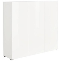 Home24 Schuhschrank MISTER 120x115x34 cm , Garderobe, Schuhaufbewahrung, Schuhschränke