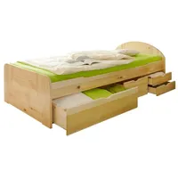 TICAA Bett Erna 90 x 200 cm Kiefer massiv