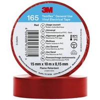 3M Deutschland PVC Elektro-Isolierband Temflex165 rot15X10