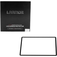 Larmor 4375073 Bildschirmschutz für Nikon Z50, Objektivdeckel, Schwarz, Transparent