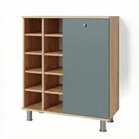 Vicco Badschrank Fynn Eiche Grün, Wäschekorb