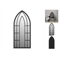 VidaXL Spiegel Schwarz 100x45 cm Eisen für den Innenbereich