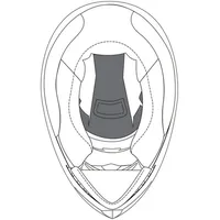 AGV K-3 Sv Innenpolsterung - Black - XL