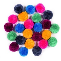 Folia Woll-Pompons Party 24 Stück Ø 3,0 cm