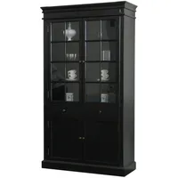 VCM ebuy24 Amaretta Vitrinenschrank 2-türig Breite 110 cm, Höhe