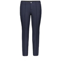 MAC Damen-Hose Slim Fit Anna Zip New in Dunkelblau-D34