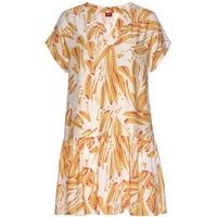 S.Oliver Blusenkleid Damen orange-creme-bedruckt Gr.38
