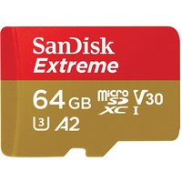 SanDisk Extreme microSDXC UHS-I A2 U3 V30 + SD-Adapter