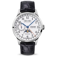 Union Glashütte 1893 Johannes Dürrstein Mondphase D007.458.16.017.00 - weißer