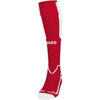 Jako Lazio Stutzenstrumpf chili rot/Weiß, 39-42