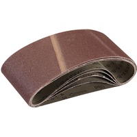 Silverline 862553 Schleifbänder, 75 x 457 mm, 5er-Pckg. 80er-Körnung