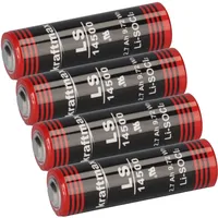 Kraftmax 4x Kraftmax Lithium 3,6V Batterie LS14500 ER14505 AA