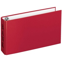 Veloflex Bankringbuch 2-Ringe rot 4,5 cm DIN A6 quer
