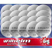 Wilhelm 20 x CR2477 CR 2477 WILHELM Lithium Knopfzelle