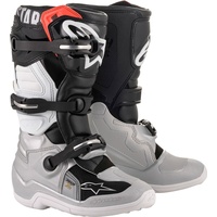 Alpinestars Tech 7S S25, Stiefel Jugend - Schwarz/Silber/Weiß/Gold /