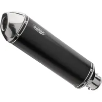 Shark exhaust DSX-5 Aluminium eloxiert/Endkappe Edelstahl poliert schwarz schwarz