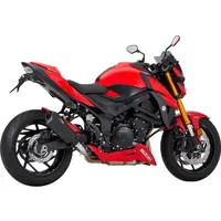 Shark Auspuff Shark exhaust DSX-10 Edelstahl beschichtet schwarz-matt, schwarz