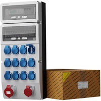 Doktorvolt Stromverteiler eXT-S/FI 32A 16A 12x230V + 3Phasige Stromzähler