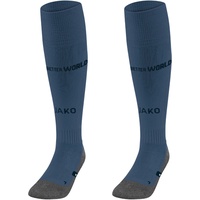 Jako World Stutzenstrümpfe stahlblau 35-38