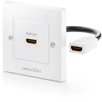 DeleyCON HDMI Dose Wanddose 1x HDMI Port Unterputz Montage