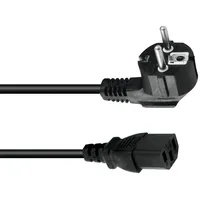 Omnitronic Kaltgeräte Netzkabel 3x0,75 0,6m sw
