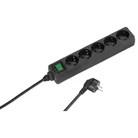 Vivanco Steckdosenleiste 1,4 m Schwarz 5 St.