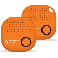 Musegear Bluetooth-Schlüsselfinder "Finder 2" in orange - 2er Pack