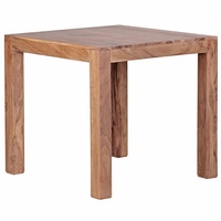 KADIMA DESIGN Esstisch NAKO Massiv: Quadratisch, 80x80 cm, Akazienholz,