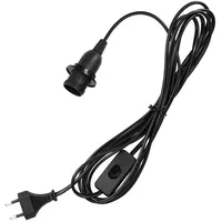 Kwmobile E14 Lampenfassung mit Schalter - E14 Fassung Schwarz