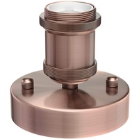 Ledscom.de Deckenleuchte/Lampenfassung RETRA, bronze matt, 1x E27 max. 60W