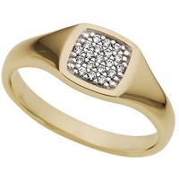 FIRETTI Diamantring »Schmuck Geschenk Gold 333 Damenring Goldring Siegelring