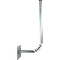 PremiumX 30cm Wandhalter 70cm Mast Stahl verzinkt Ø 38mm