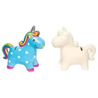 Baker Ross Spardose „Einhorn“ aus Keramik (pro Set 2)