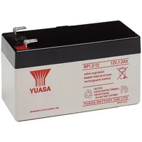 YUASA NP1.2-12 Blei-Akku 12V (Faston 187-4,8mm)