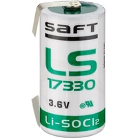 Saft Lithium LS-17330 3,6 V 2,1 Ah mit U-Lötfahne