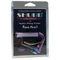 SHUBB C2P Royale, Kapodaster für Gitarre mit Nylonsaiten, Paua