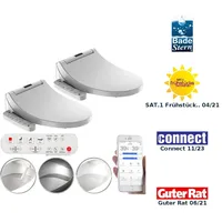 BadeStern Smarter Dusch-WC-Aufsatz mit Föhn-Funktion, Sitzheizung und App