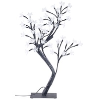 Lunartec LED-Lichterbaum kabellos 45 cm 48 Blüten weiß