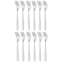 Gräwe Tafelgabeln 12 Stück, Edelstahl, Serie Königstein