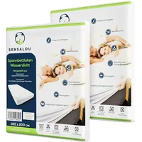 Sensalou Spannbettlaken 100 x 200 cm 2 St