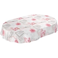 ANRO Tischdecke Wachstuchtischdecke Wachstuch Wachstischdecke pflegeleicht abwaschbar Rosen Landhaus