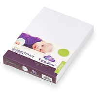 Träumeland TT02008 Spannbetttuch Jersey, weiß, 50 x 100 cm