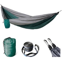 Svita Hängematte Outdoor Ultraleicht Camping Befestigung 1-2 Personen Grün
