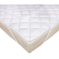 ZOLLNER Topper Matratzenschoner 160x200 cm, (weitere verfügbar), Gummizug, Weiß