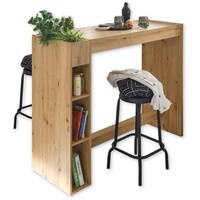 Stella Trading SEATTLE Moderner Bartisch in Artisan Eiche Optik