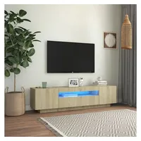 VidaXL TV-Schrank mit LED-Leuchten Sonoma-Eiche 160x35x40 cm